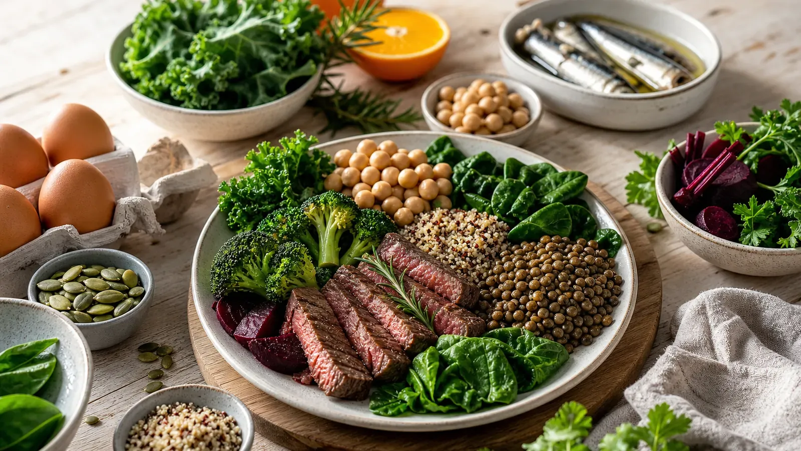 Aliments riches en fer : que mettre dans l'assiette contre la fatigue