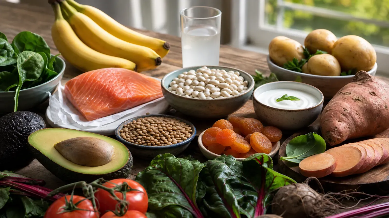 Aliments riches en potassium et à quoi ils servent