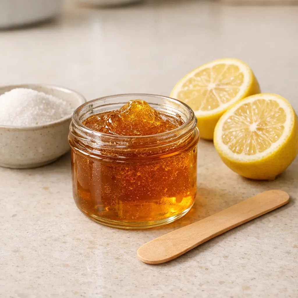 La recette de Cire orientale maison se réussit au sucre