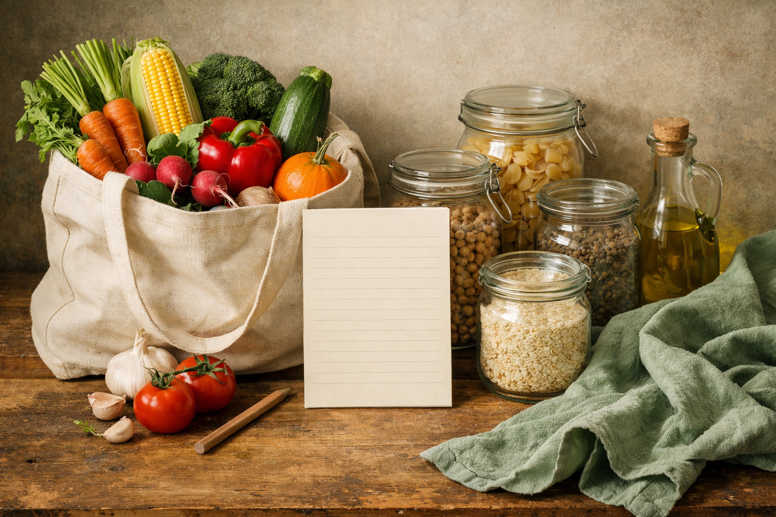 Liste de courses pour repas de semaine : le modèle utile
