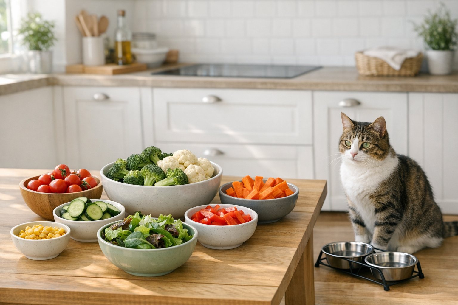 Manger sainement quand on vit avec un chat