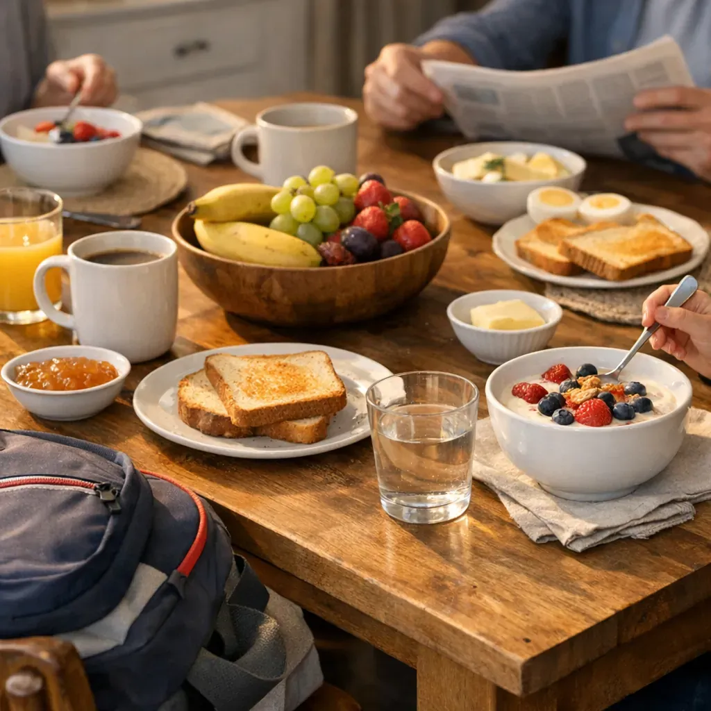 Des idées concrètes sauvent le petit déjeuner familial en semaine