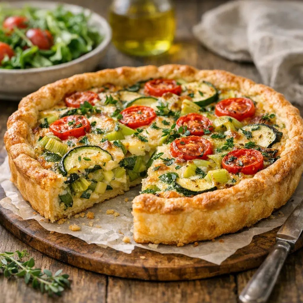 La Quiche aux légumes se réussit avec une méthode simple