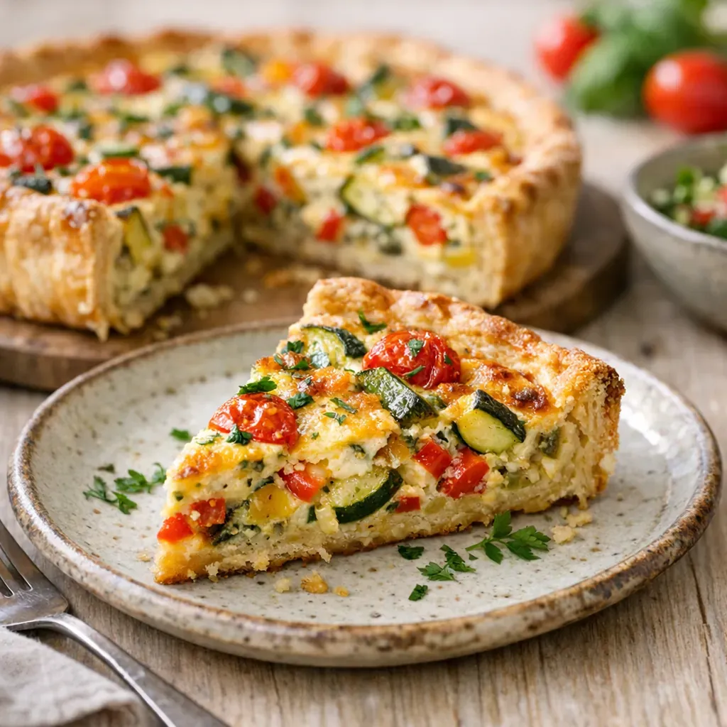 La Quiche aux légumes facile et rapide se réussit sans stress
