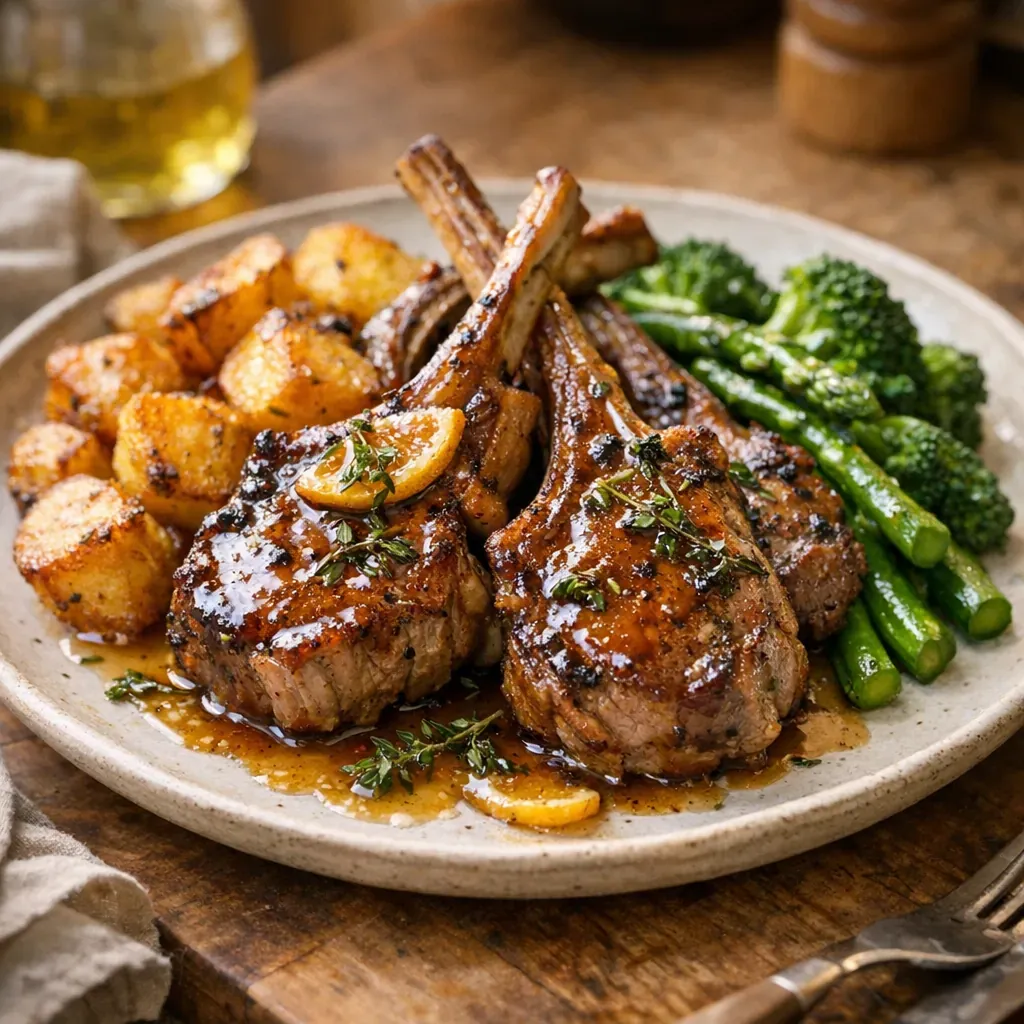 Cette Recette de côtes d’agneau réussit la cuisson à la poêle