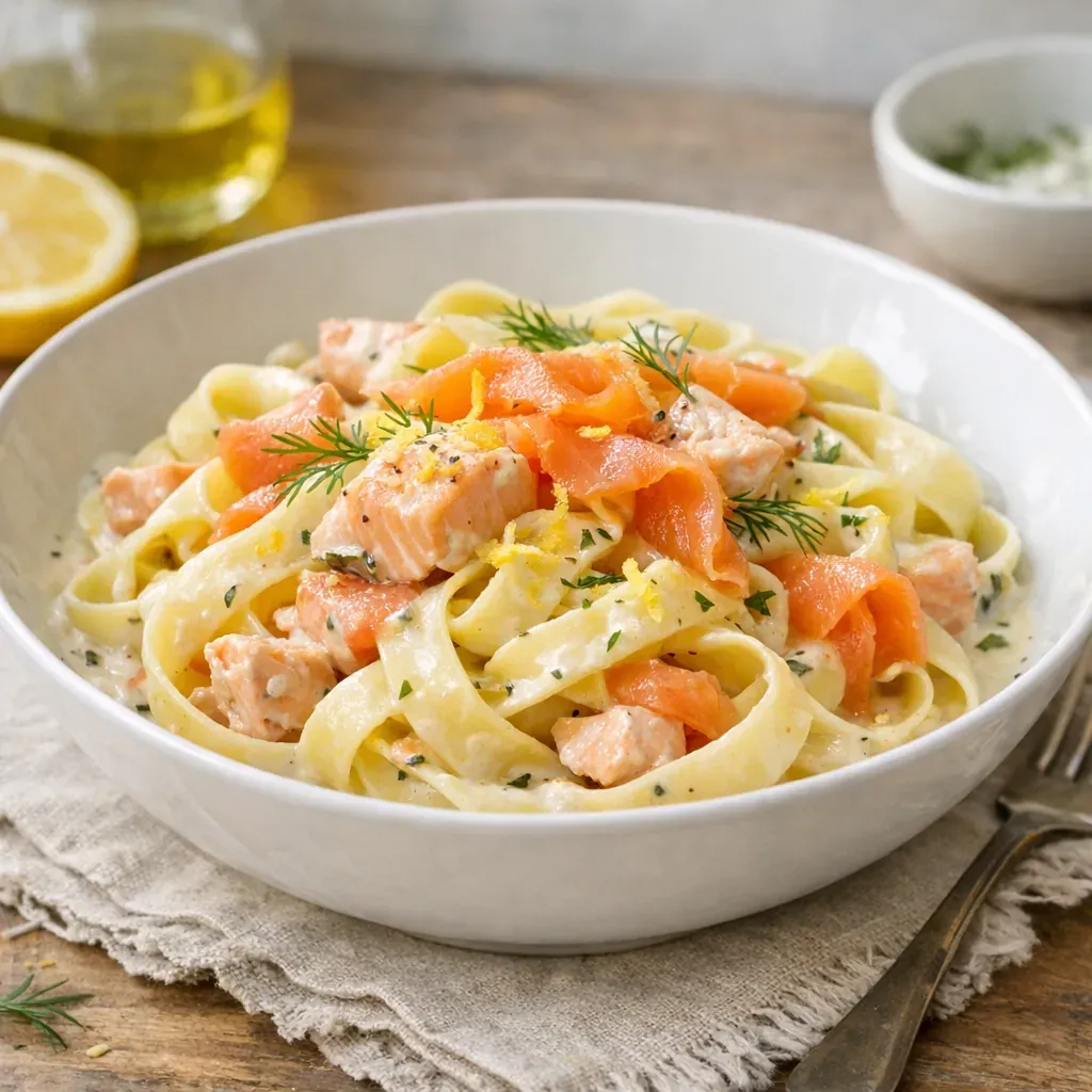 La Recette de Pâtes au Saumon : facile, crémeuse et rapide