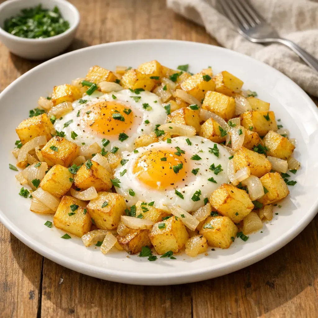 La Recette aux Pommes de terre et aux œufs qui nourrit bien