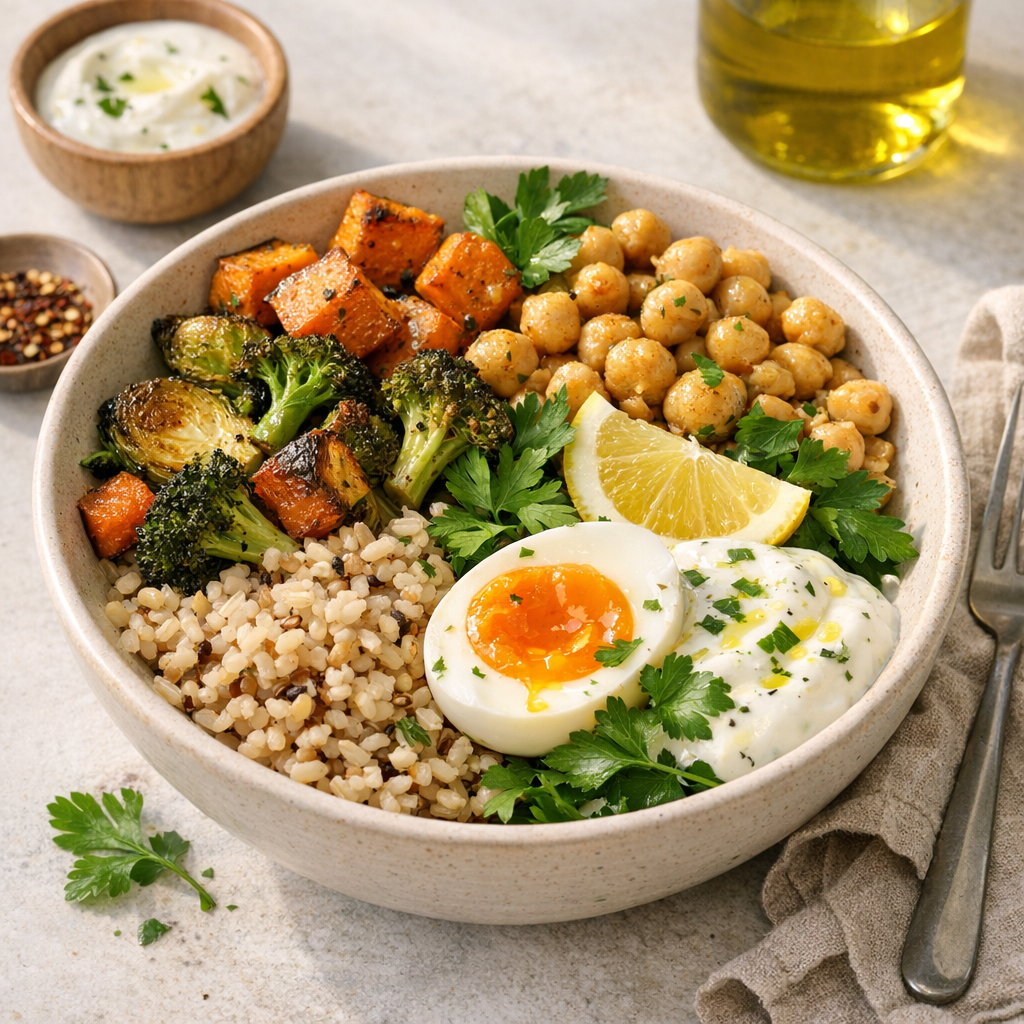 Une recette de repas équilibré simple devient un guide pratique