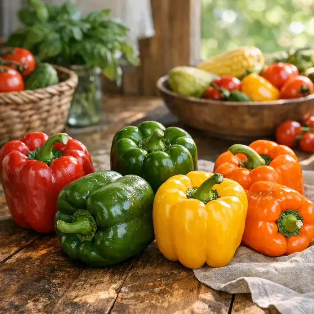 La saison des poivrons commence vraiment en été